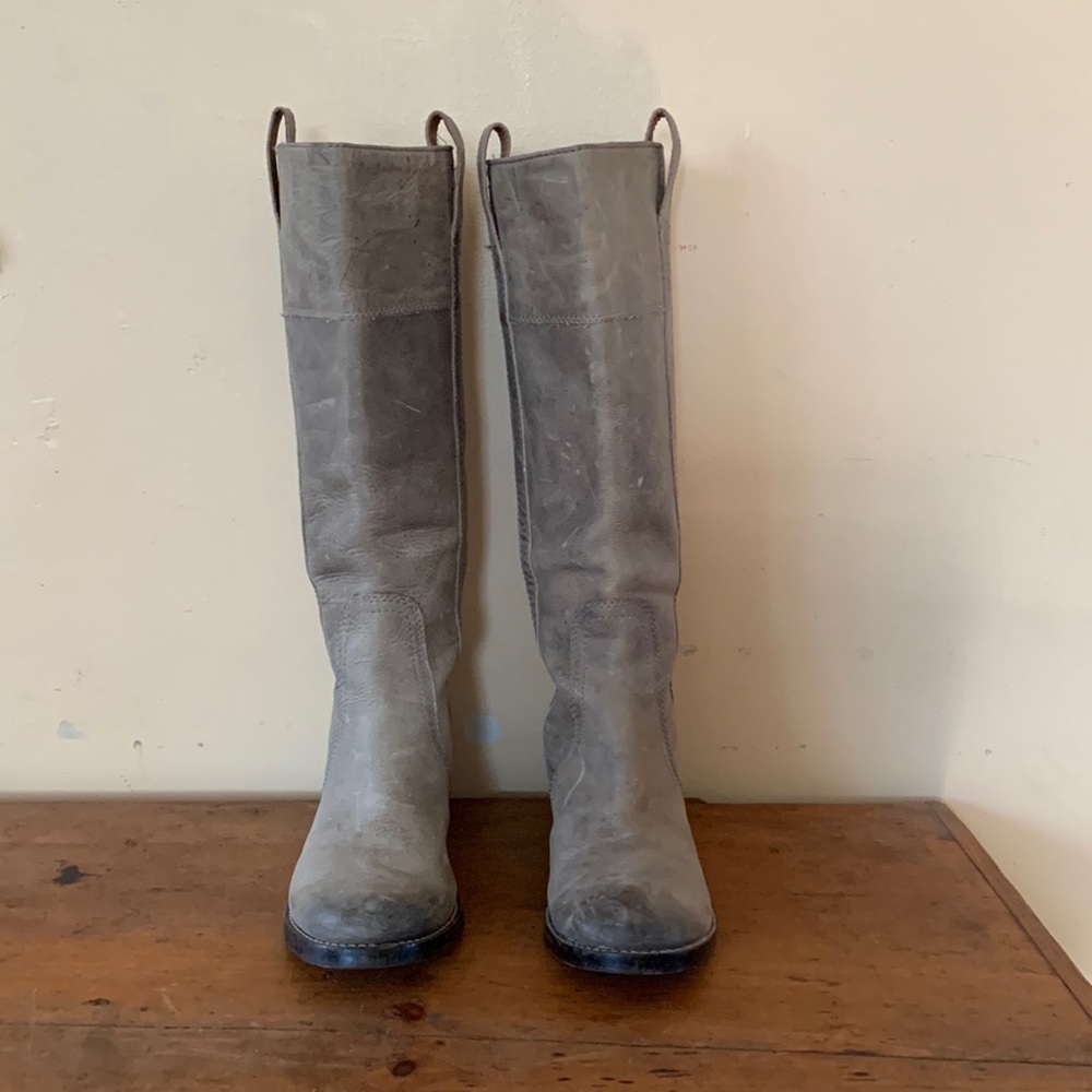 Lucky Brand Hibiscus leather knee boot